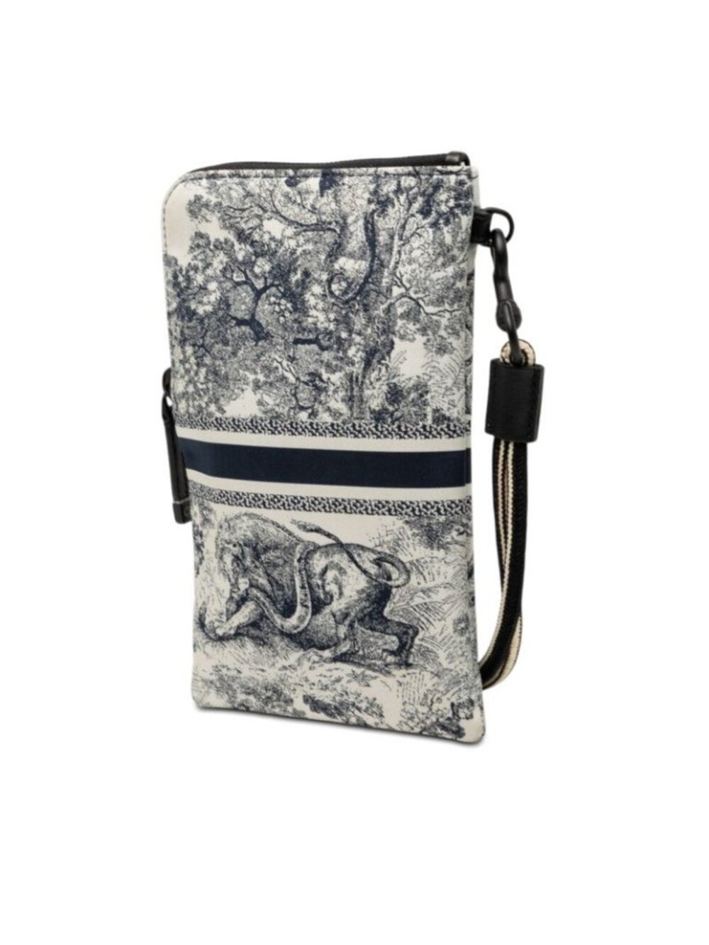 Dior Label Multifunction Toile de Jouy Pouch White Navy Black - Picture 2 of 7